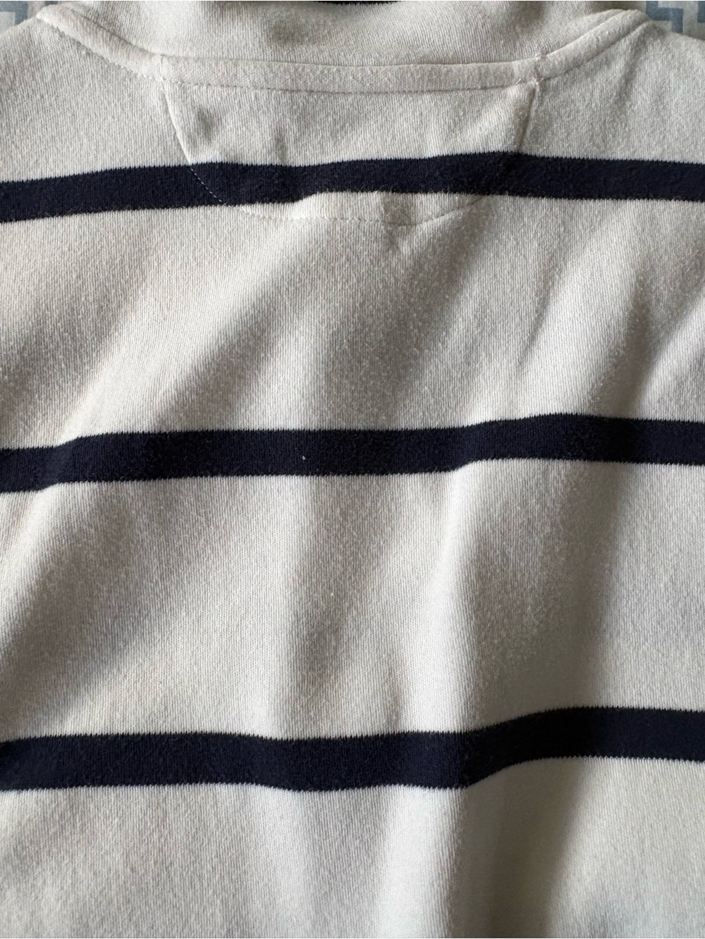 POLO RALPH LAUREN Boys sz XL 18-20 White Blue Striped Quarter Zip Long Sleeve - Picture 3 of 12